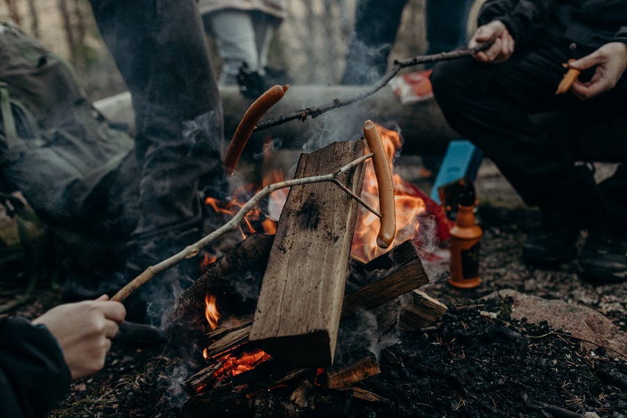 campfire hotdogs